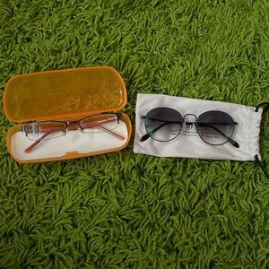 Prescription glasses and sunglasses